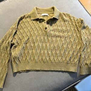 Cropped collared sweater - never worn!